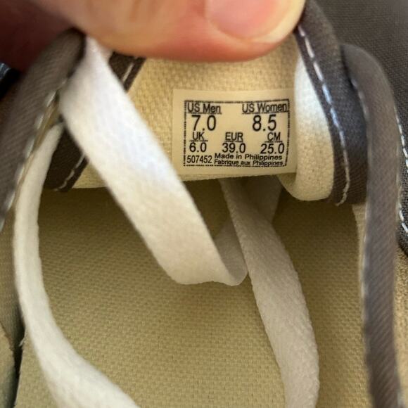 NEW Vans Mens Authentic Canvas Suede Block Brown Low Top Lace Up Sneaker Shoes 7 - Picture 3 of 11